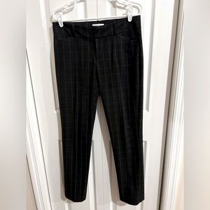 Calvin Klein Pinned Stripped Pants (black pants with grey pin stripe) size 6